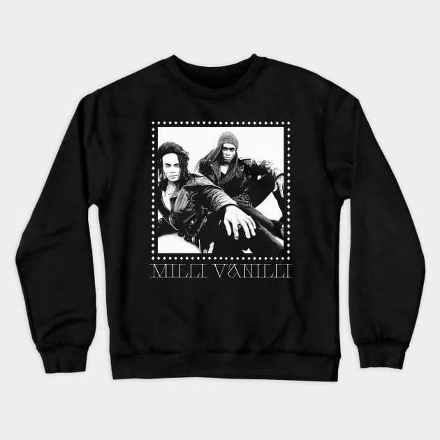 Milli Vanilli \/\/\ Vintage Style Aesthetic Design Crewneck Sweatshirt by DankFutura